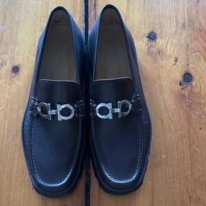 Ferragamo Brown Leather Loafer